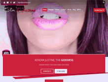 Tablet Screenshot of kendrajustine.com